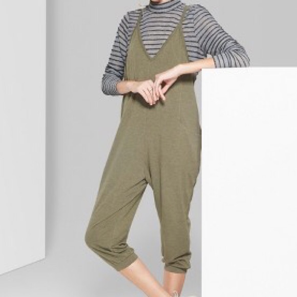 wild fable Pants - WILD FABLE Olive Green Jumpsuit Size Medium